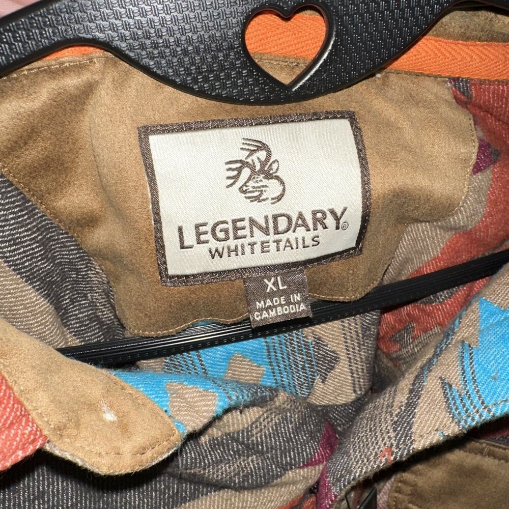 Legendary Whitetails Harbor Heavyweight Flannel Shirt Desert Oasis Men's XL - Picture 3 of 4